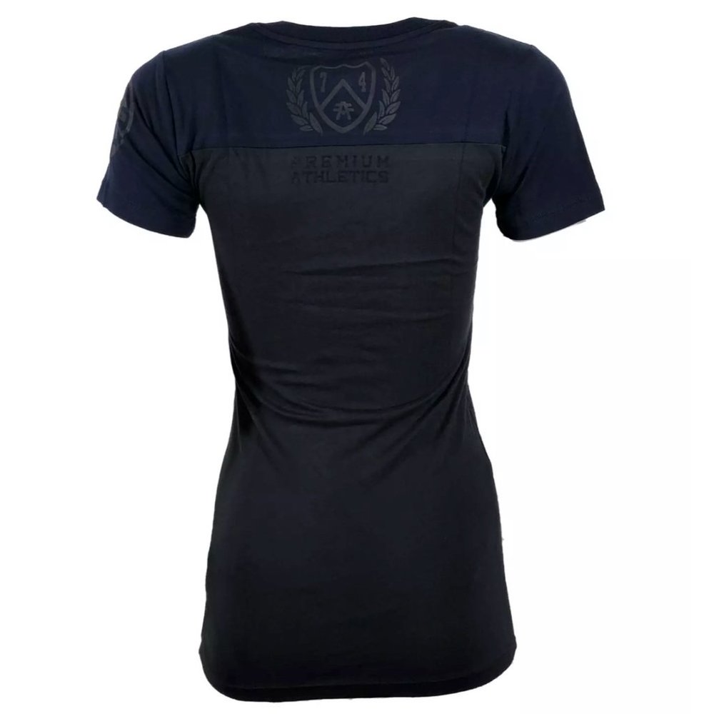 AMERICAN FIGHTER Women's T-Shirt TRINITY Tee Biker - Picture 2 of 9